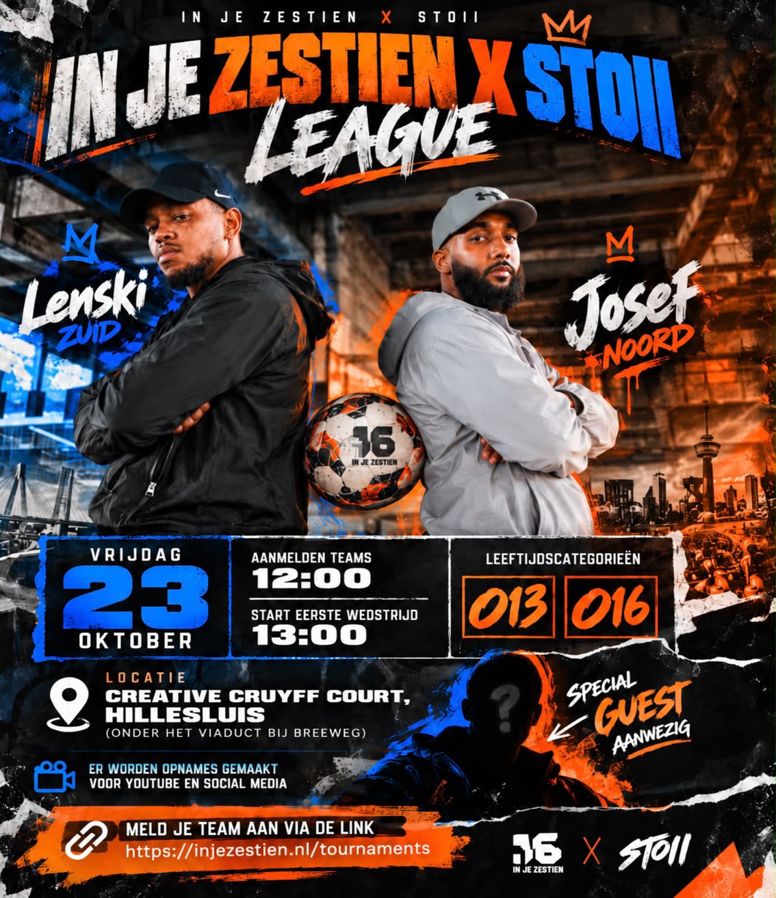 Poster In je Zestien x STOII League